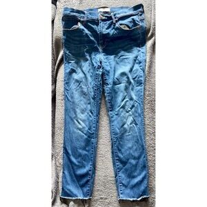 Madewell Dark Blue Cut-off Jeans, “Roadtripper,” Sz 30”